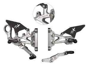 Extreme Components Rearset BMW S1000RR 20-21 STD/GP silver w carbon Questions & Answers