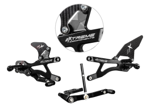 Extreme Components Rearset Yam R6 06-21 STD/GP black w carbon heel Questions & Answers